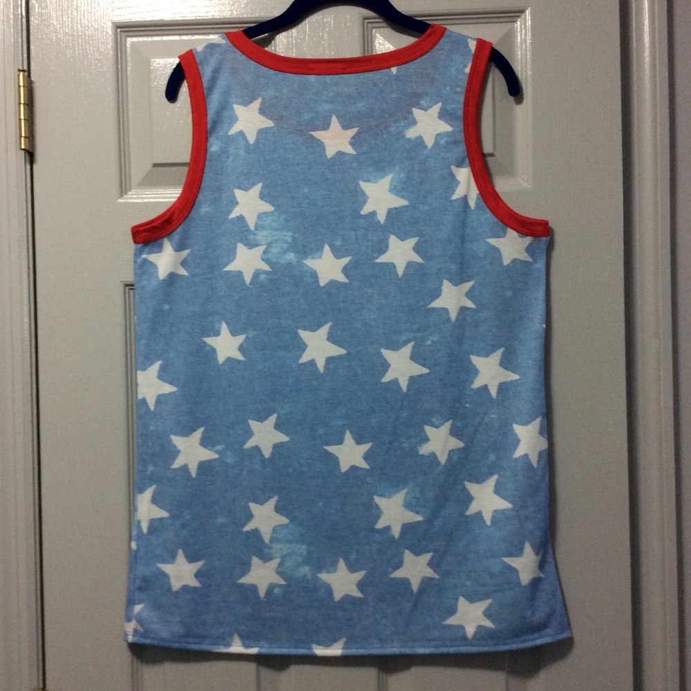 New Just In ⭐️ Star Print Sleeveless Top - Picture 3 of 6